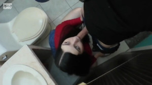 Cherry Bomb Has Sex In A Public Restroom