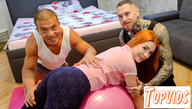 Kiara Love - Submissive Redhead Squirts in First Anal Threesome