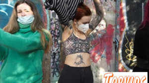 Cheri, Josie Fresh & Poppy - Spray Paint Graffiti Girls Cheri Josie Poppy Dancing And Tagging