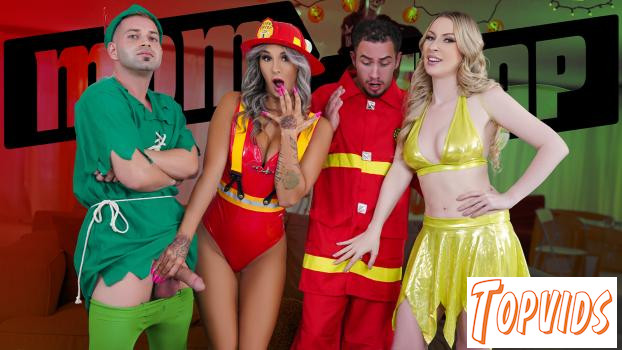 Mandy Rhea & Sydney Paige - Sexy Halloween Treat