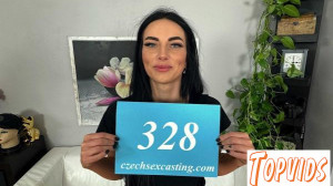 Salina Shein - Black leather, green lace and first casting - E328