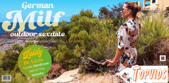 Leidy De Leon - Leidy De Leon is a hot German MILF that loves to fuck and suck with strangers in the woods