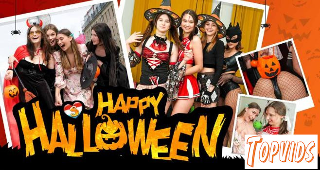 Happy Halloween Lesbian Edition - Jane White, Virgin Butterfly, Elise Moon, Olivia Trunk, Sadistka Hub, Funky Town & Milka Wey