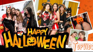 Happy Halloween Lesbian Edition - Jane White, Virgin Butterfly, Elise Moon, Olivia Trunk, Sadistka Hub, Funky Town & Milka Wey