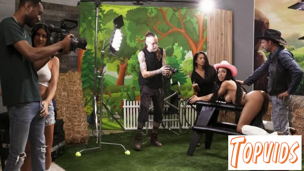 Kira Noir & Queenie Sateen - Camera Guy Takes Two