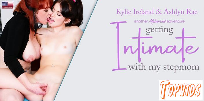 Ashlyn Rae & Kylie Ireland - Teeny Ashlyn Rae gets her first lesbian experience from her hot stepmom Kylie Ireland