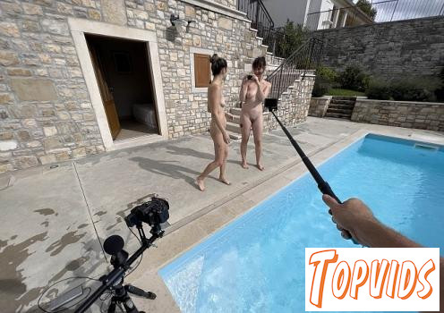 Josie Fresh & Sofie - Sofie With Josie Skinny Dipping Private Pool Cold Water Hot Bodies