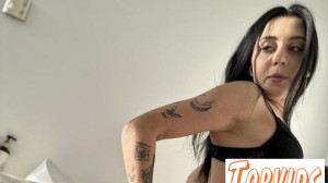 Dora - Gorgeous New Tattooed New Girl Dora First Time On The Couch Fingering Herself To Real Orgasm