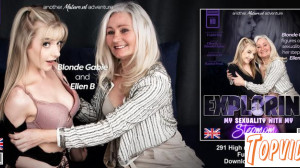 Blonde Gabie & Ellen B. - British hot Blonde Gabie explores her sexuality with her naughty stepmom Ellen B.