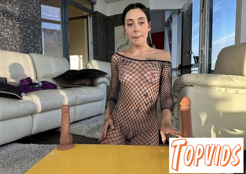 Honey Dory - Petite Spinner New Girl Dora Does The Dildo Challenge She Fucks And Sucks 3 Dildos Will It Fit