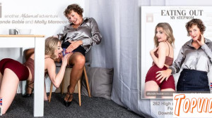 Blonde Gabie & Molly Maracas - Molly Maracas gets her pussy eaten out by her stepdaughter Blonde Gabie and does the same in return