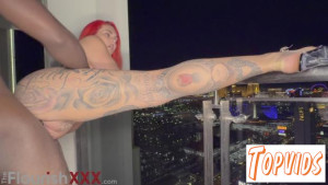 Roxi Keogh - Midnight Balcony Vegas BBC Romp