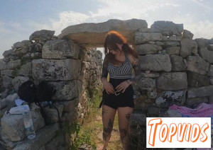 Cheri - Cheri Masturbating Outdoors In A Popular Tourist Ancient Ruins While On Vacation