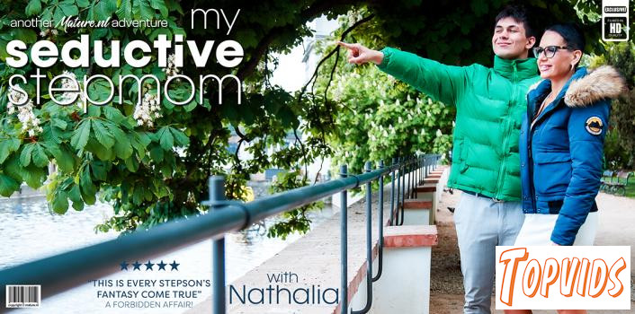 Nathalia - Fucking my bloody hot seductive Czech Stepmom Nathalia on my fathers couch and she loves it