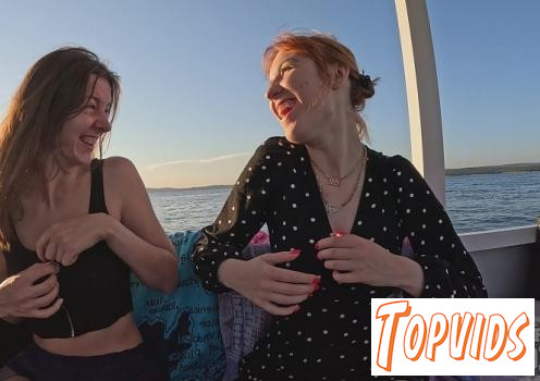 Lily Mays & Rebeka Ruby - Wow Girls Rebeka Ruby With Her Friend Lily Mays Naked On A Sunset Boat Cruise While On Vacation