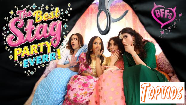 Naudi Nala, Satine Summers, Nina White & Nikki Slick - Indian Bachelorette Party Turns Into Stripper Fuck - Fest!