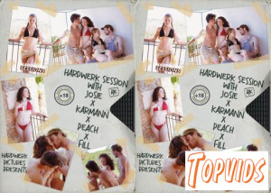 Josie Boo - Session Couples Foursome with Josie & Karmann and Peach & Fill