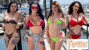 Big Booty Babes Getting Cream Filled - Payton Preslee, Eliza Eves, Arabelle Raphael & Brynn Michaels
