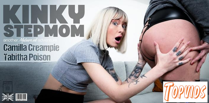 Camilla Creampie & Tabitha Poison - British MILF Camilla Creampie and her kinky stepdaughter have the kinkiest lesbian sex ever