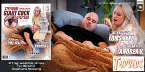 Andrea V. - Stepmom Andrea loves to take care of her stepson Toms XXXL giant cock when he's under the weather