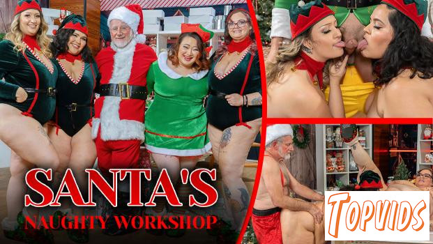 Sara Star, Karla Lane, Rose LaReine & Thicc Asian Kai - Sara Star & Karla Lane & Rose LaReine & Thicc Asian Kai - Santa's Naughty Workshop