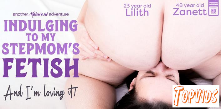 Lilith & Zanett - Curvy stepmom Zanett loves facesitting her big ass and hairy pussy on her fetish loving stepdaughter