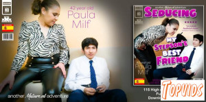 Paula MILF - 21 year old toyboy get's seduced by his friend's 42 year old cock hungry stepmom Paula Milf!