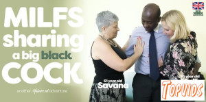 Molly Maracas & Savana - MILFs Molly Maracas and Savana share a lucky big cocked black man in an interracial threesome