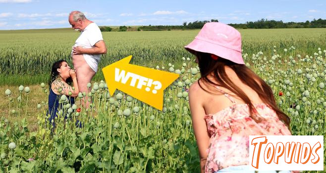 Lucka Petite & Andrea Wet - Outdoor sex with older couple