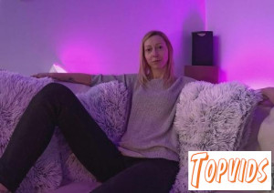 Bleika - Bleika Solo On The White Casting Couch Masturbating With A Dildo