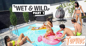 Mia Trejsi, Mini Mitzix & Linda Caprice - Wet & Wild Pool Party part 1