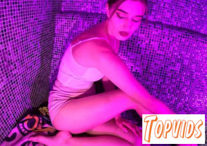 Mary Moon - Mary Moon Touching And Showing Her 18yo Pink And Fresh Pussy In The Steamy Sauna