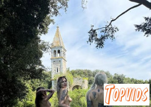 Abbie Storm, Sammie & Cheri - Abbie Storm aka Dora Cheri & Sammie - Naked Hiking On An Abandoned Island In The Adriatic Sea With Cheri Sam And Dora