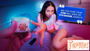 Mia River - “Stepdaddy, Please! Your Cum Will Make My Tits Grow!” Mia Wants Every Drop