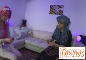 Lily Angelic & Poppy - Hot Models Poppy Plays Strip Poker With Lily Angelic Until Both Are Fully Nude