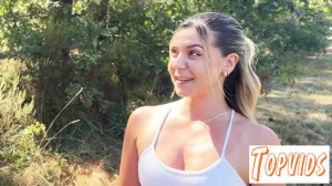 Amber - Amber fucks in the middle of the forest!