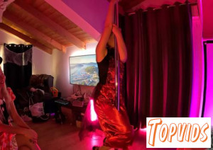 Eyla Moore, Rosalinda & Samanta Rouge - Private Halloween Striptease Eyla Moore And Rosalinda Dancing With Samanta