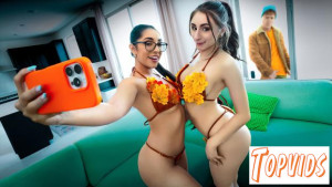 Madison Wilde & Penelope Kay - If We're Nerdy Crafty Stepsisters, Why Do You Keep Staring At Our Autumn Bikinis?