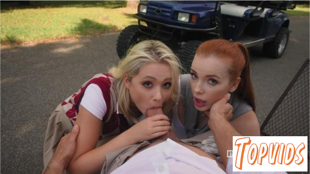 Megan Murkovski & Jessie Ames - Golfcourse Sexromp
