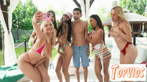 Cara Mella - Vera Jarw, Cara Mella, Luna Bunny, Maya Rose & Sooky Sin - Lake Day Lay