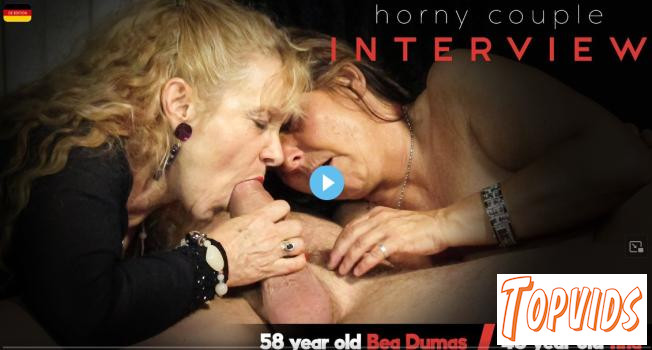 Bea Dumas & Tina B. - Bea Dumas - 58 Year Old German MILF Bea Dumas Interviews Fucking Couple Tina And Her Husband