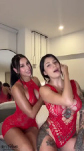 Dahyana Gaitan And Sara Calixto Share BBC Dildo