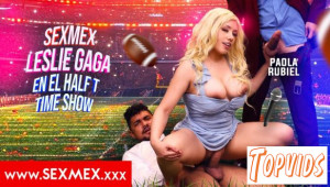 Paola Rubiel - Leslie Gaga In The Super Blow Halftime Show