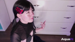 Shy Aqua_Ri Gets Her Mouth And Pussy Stretched