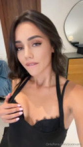 Zoe Evans Seduces In Black Mini Lingerie