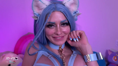 Catgirl Jewelz Blu Gives Head & Rides A BWC