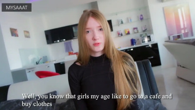 Adorable Stepsister Paid For The Apartment With Her Pussy