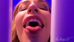 Mia Malkova Gives A BJ Through A Glory Hole