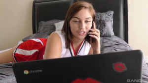 Cheerleader Vivian Taylor Rides A Cock