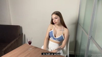 Jenny Kitty Gets Fucked Playing Truth Or Dare